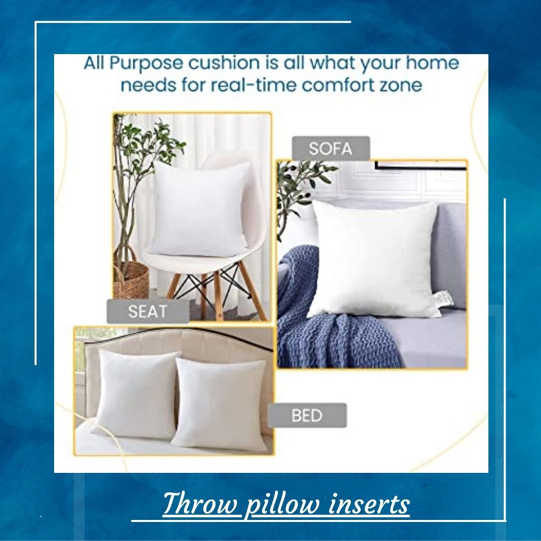 Throw pillow inserts